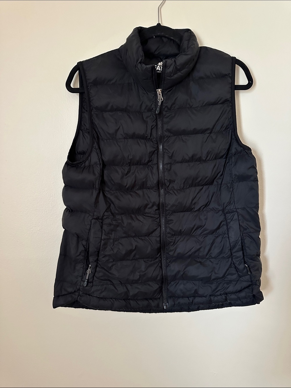Women's Black Quilted Puffer Vest - Sleeveless Zip Front